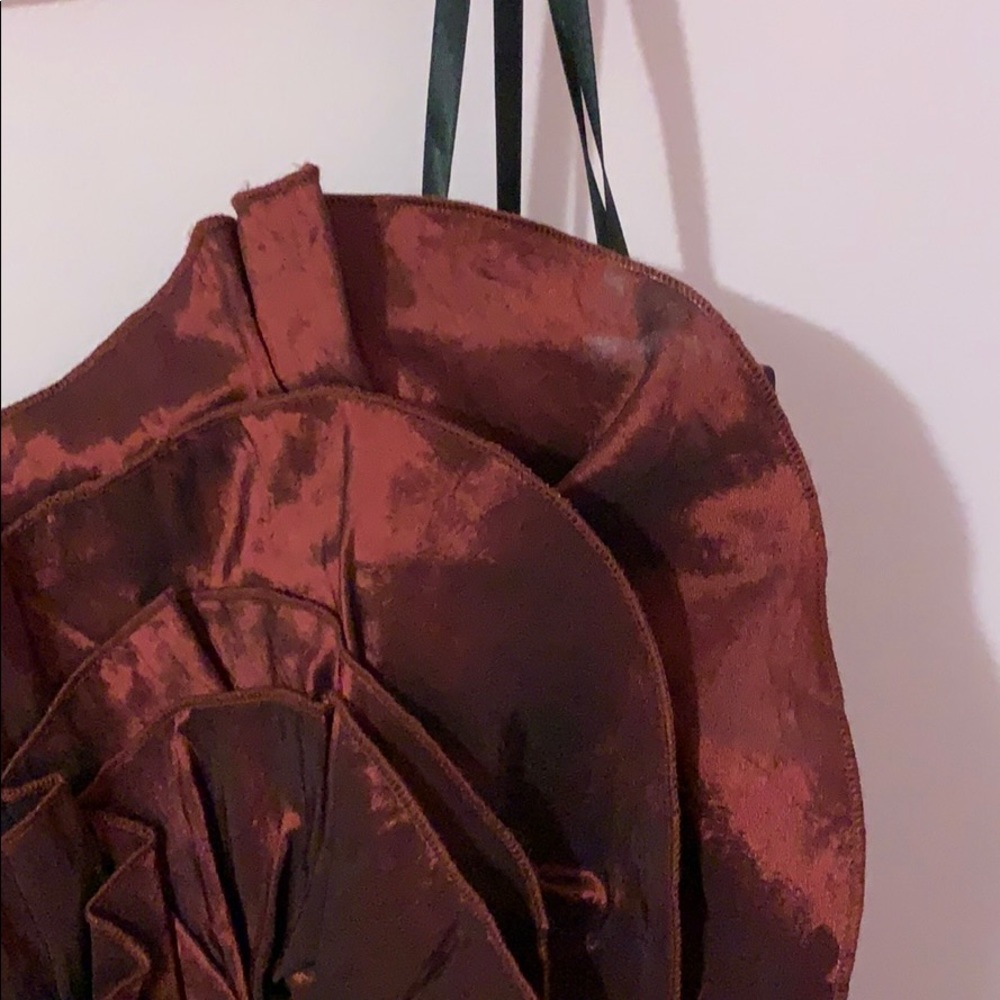 Bcbg Generation Wine Red Strapless Ruffle Dress - image 7